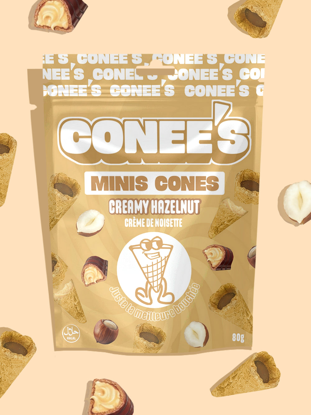 Mini Cones Creamy Hazelnut