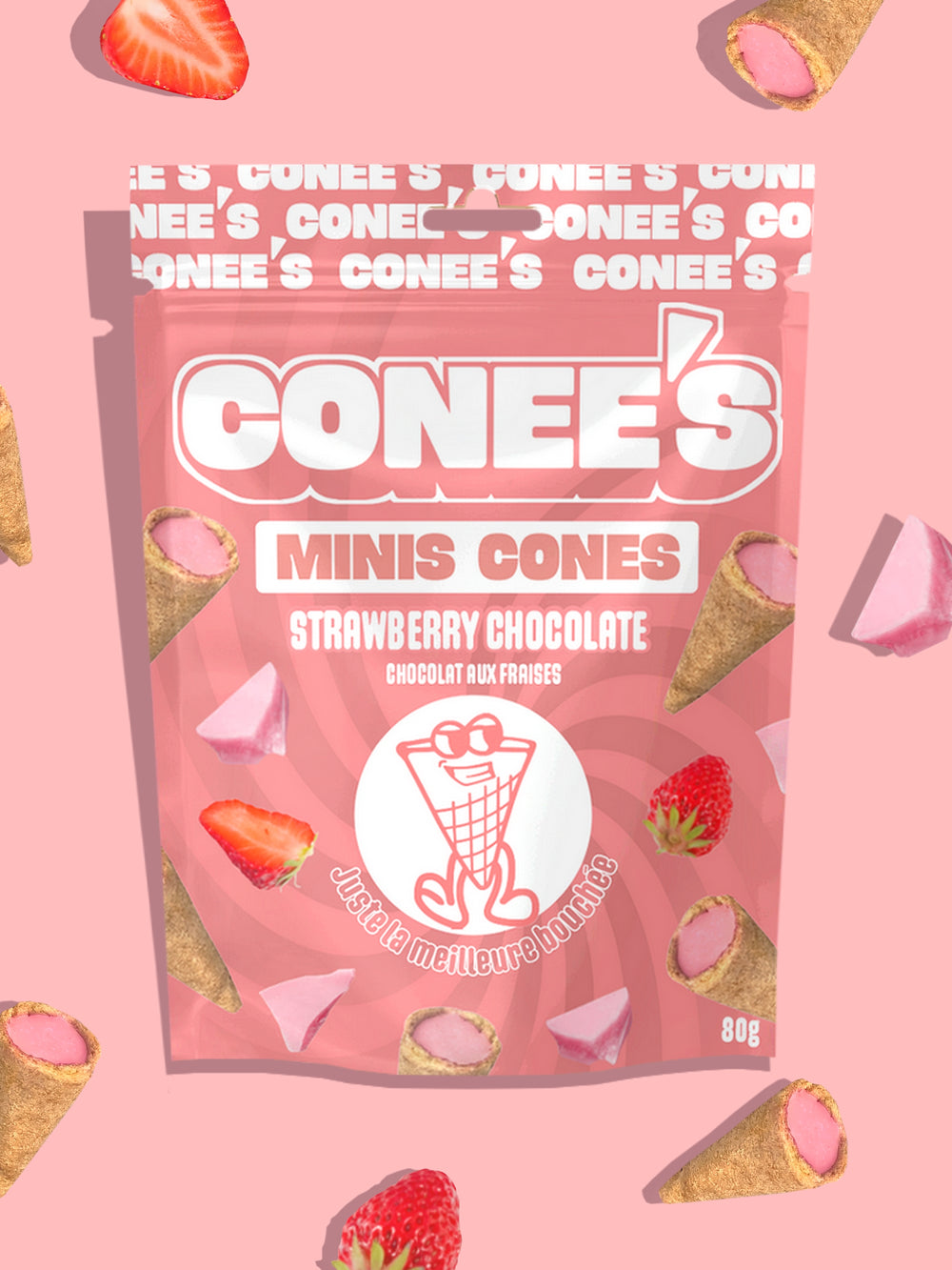 Mini Cones Fraise