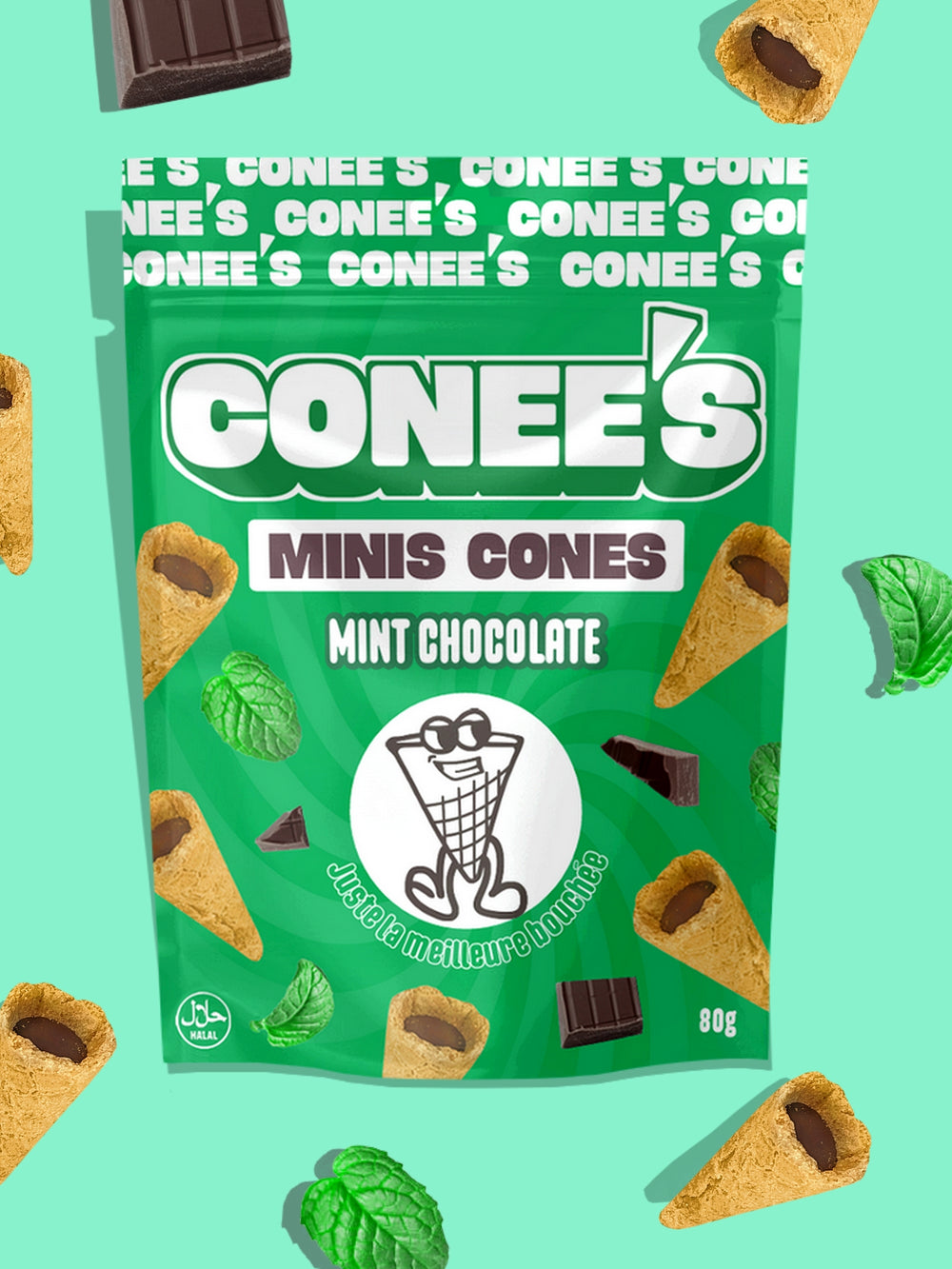 Mini Cones Mint Chocolate