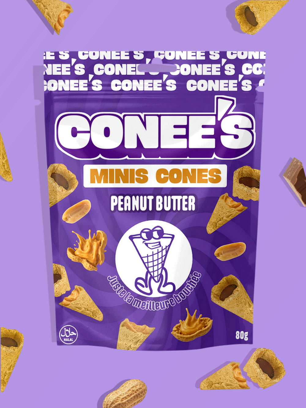 Mini Cones Peanut Butter